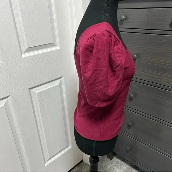 Club  Monaco Puff Sleeve Top - Picture 4 of 8